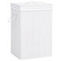 Bamboo Laundry Bin Rectangular Natural