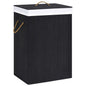 Bamboo Laundry Bin Rectangular Natural