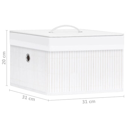 Bamboo Storage Boxes 4 Pcs