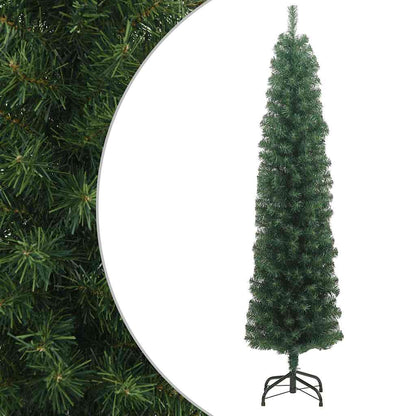 Slim Artificial Pre-Lit Christmas Tree With Ball Set