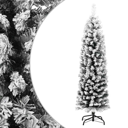 Slim Artificial Pre-Lit Christmas Tree With Ball Set