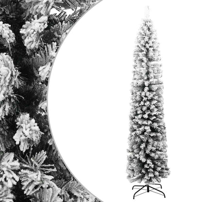 Slim Artificial Pre-Lit Christmas Tree With Ball Set