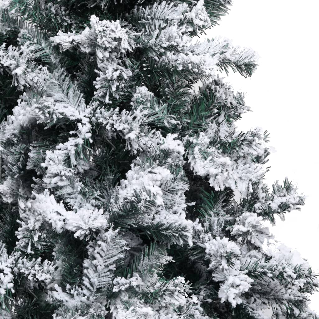 Artificial Christmas Tree With Flocked Snow Green 150 M Pvc