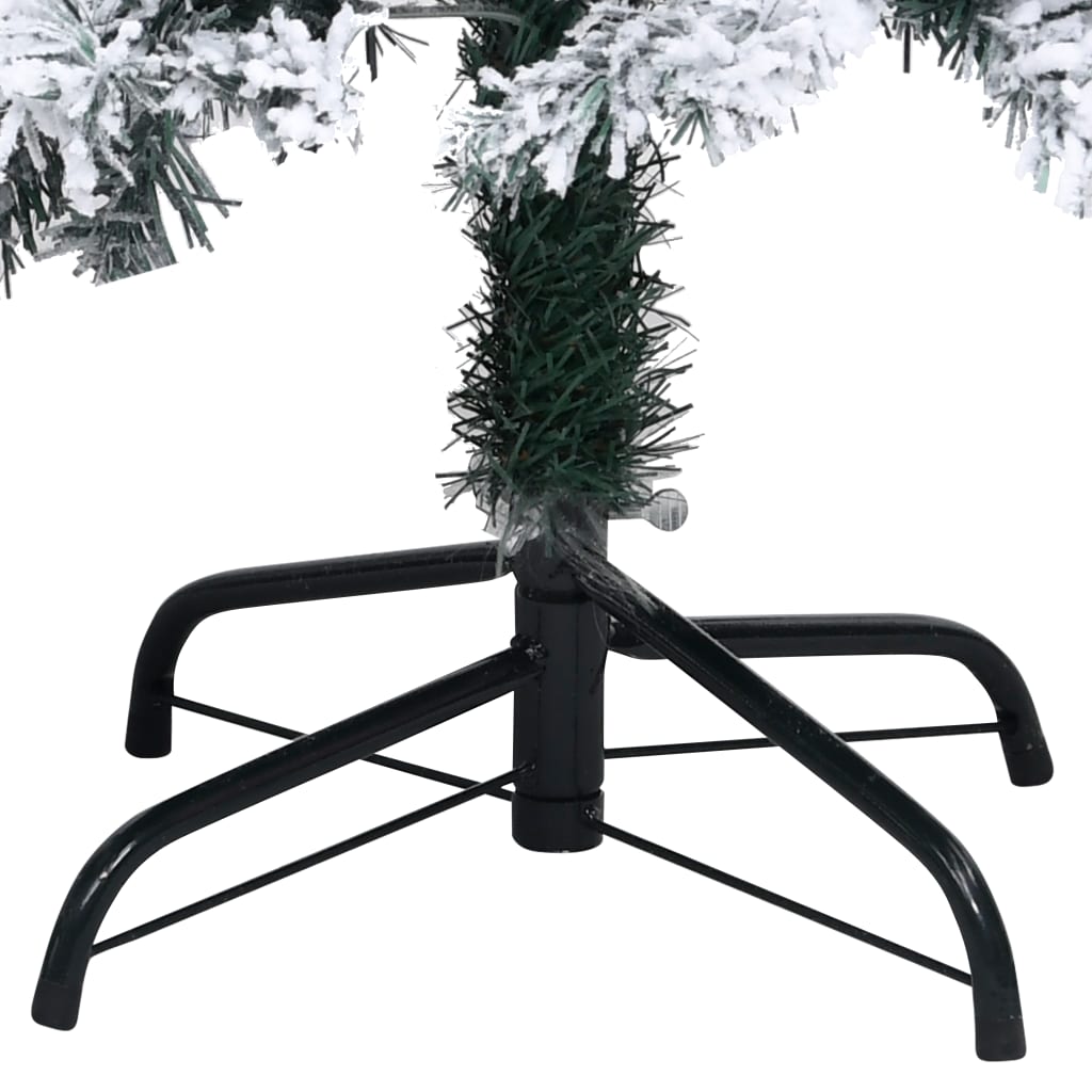 Artificial Christmas Tree With Flocked Snow Green 150 M Pvc