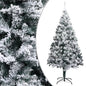 Artificial Christmas Tree With Flocked Snow Green 150 M Pvc