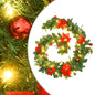Christmas Garland With Led Lights Black 2.7 M Pvc