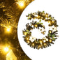 Christmas Garland With Led Lights Black 2.7 M Pvc