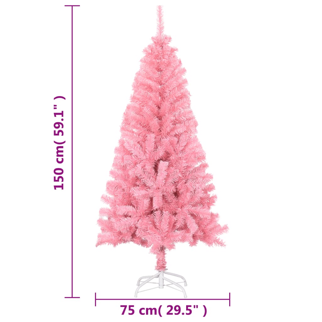 Artificial Christmas Tree With Stand 150 Cm Pvc