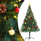 Artificial Pre-Lit Christmas Tree With Baubles 150 Cm