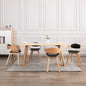 Dining Chairs 2 Pcs Bent Wood And Faux Leather