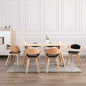 Dining Chairs 2 Pcs Bent Wood And Faux Leather