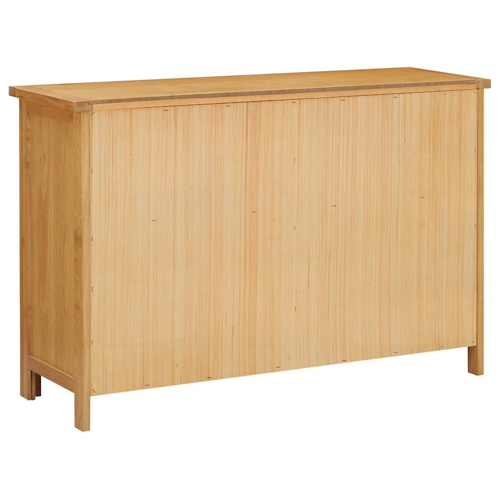 Chest Of Drawers 105X33.5X73 Cm Solid Oak Wood