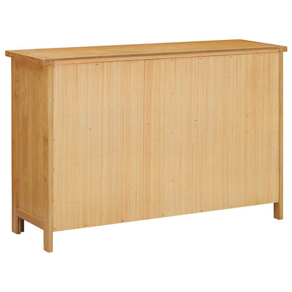 Chest Of Drawers 105X33.5X73 Cm Solid Oak Wood