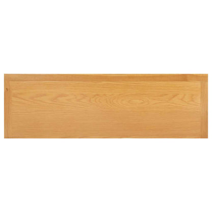 Chest Of Drawers 105X33.5X73 Cm Solid Oak Wood