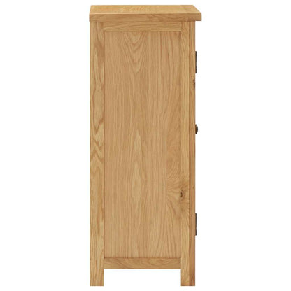 Cupboard 45X32X85 Cm Solid Oak Wood