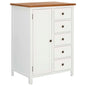 Wardrobe 76X52X105 Cm Solid Oak Wood
