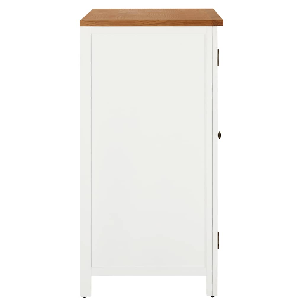 Wardrobe 76X52X105 Cm Solid Oak Wood