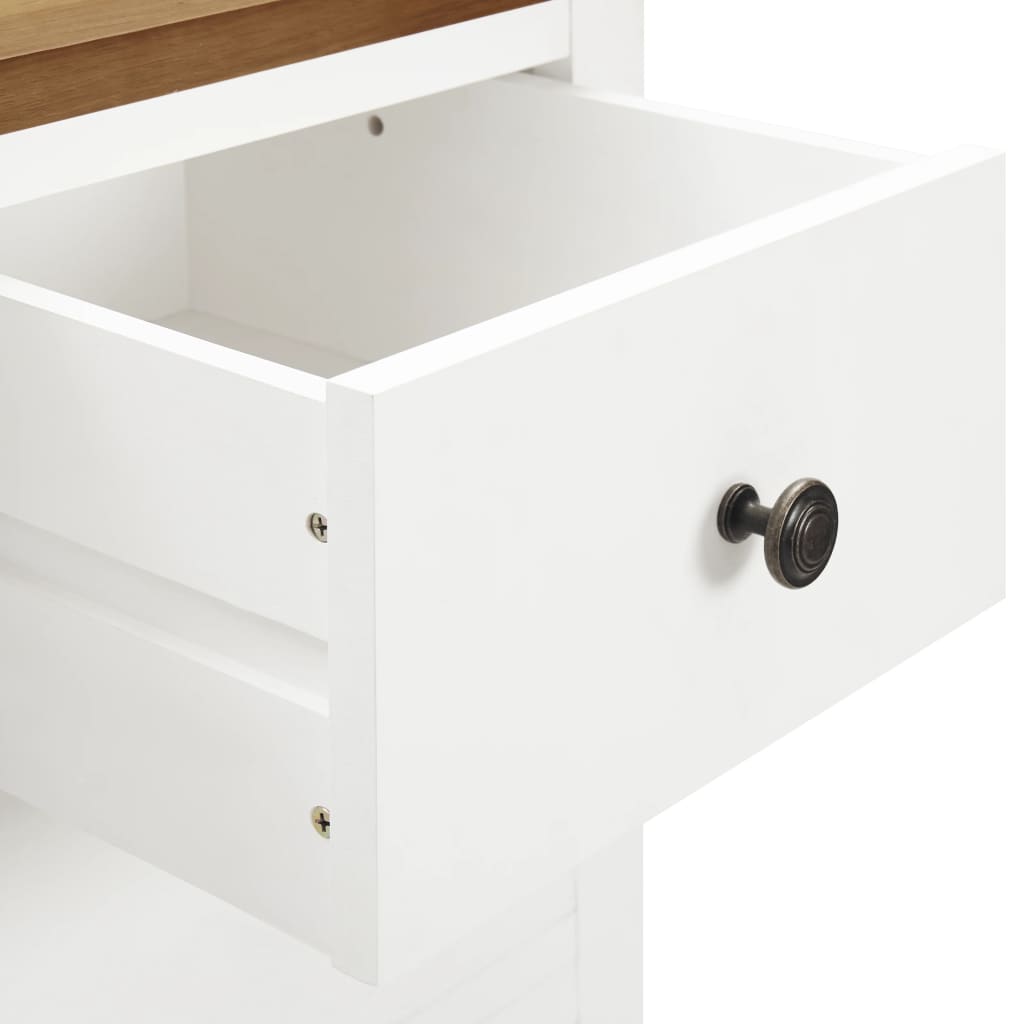 Wardrobe 76X52X105 Cm Solid Oak Wood