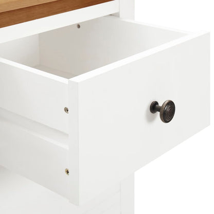 Wardrobe 76X52X105 Cm Solid Oak Wood
