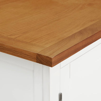 Wardrobe 76X52X105 Cm Solid Oak Wood