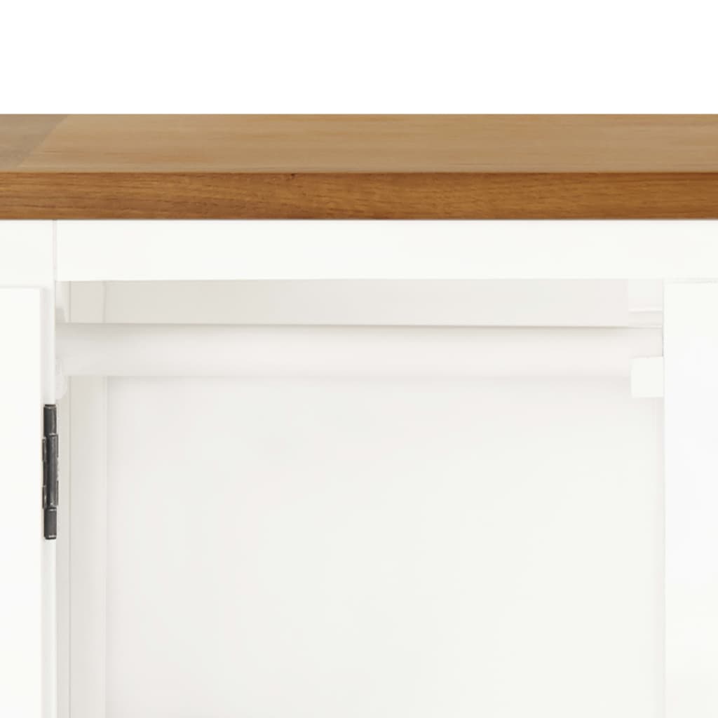 Wardrobe 76X52X105 Cm Solid Oak Wood