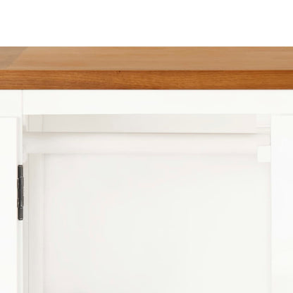 Wardrobe 76X52X105 Cm Solid Oak Wood
