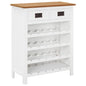 Wine Cabinet 72X32X90 Cm Solid Oak Wood