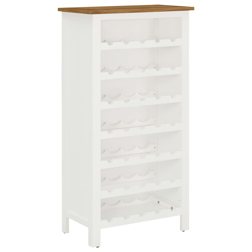 Wine Cabinet 56X32X110 Cm Solid Oak Wood