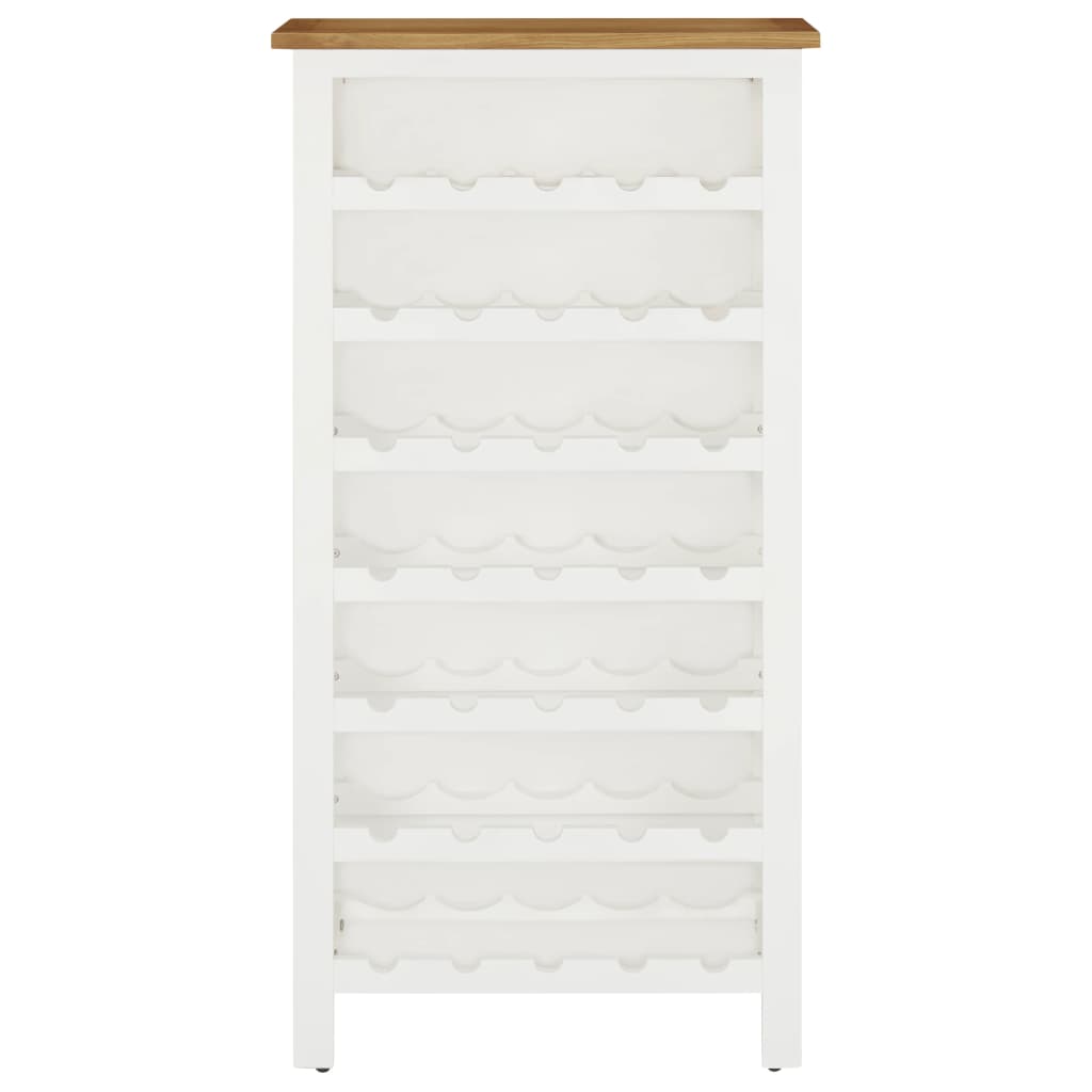 Wine Cabinet 56X32X110 Cm Solid Oak Wood