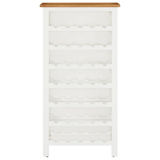 Wine Cabinet 56X32X110 Cm Solid Oak Wood