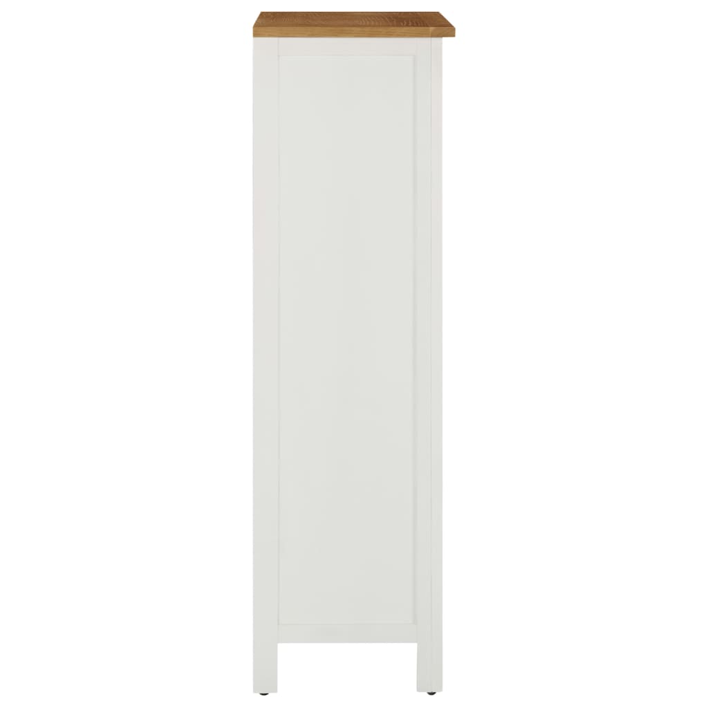 Wine Cabinet 56X32X110 Cm Solid Oak Wood