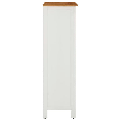 Wine Cabinet 56X32X110 Cm Solid Oak Wood