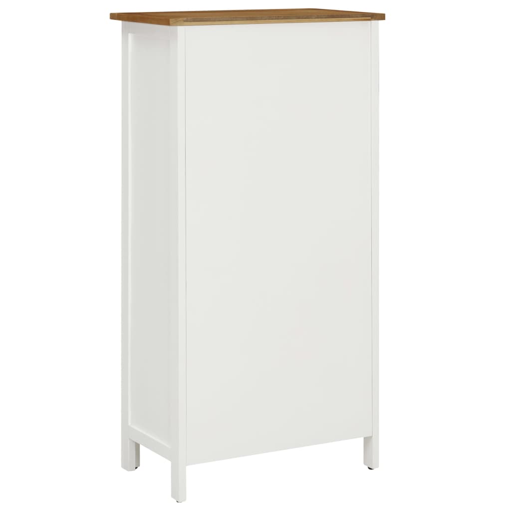 Wine Cabinet 56X32X110 Cm Solid Oak Wood