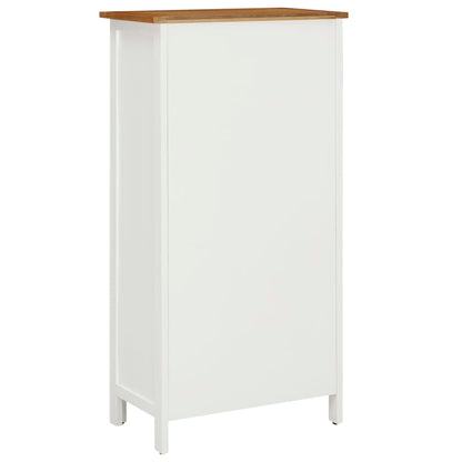 Wine Cabinet 56X32X110 Cm Solid Oak Wood