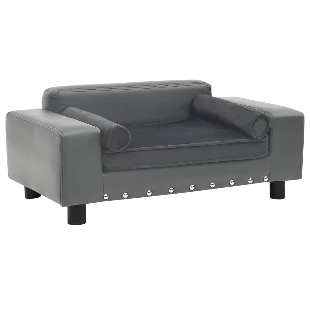Dog Sofa 81X43X31 Cm Plush And Faux Leather