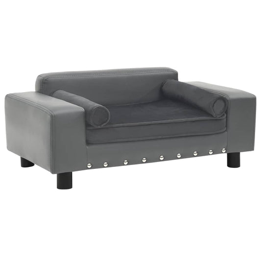 Dog Sofa 81X43X31 Cm Plush And Faux Leather