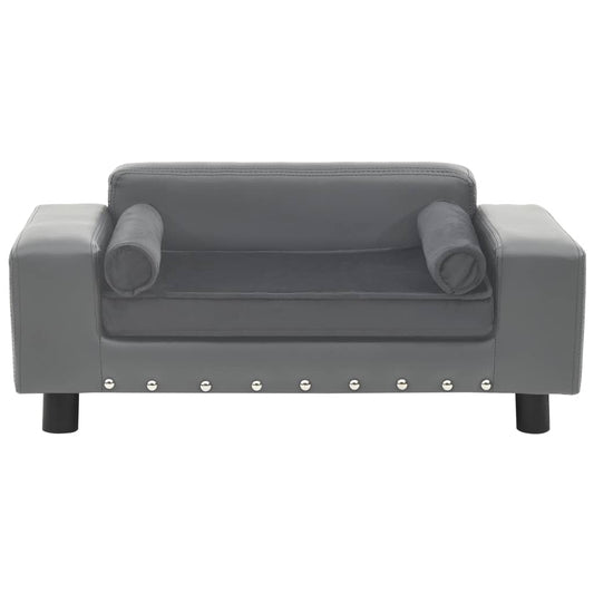 Dog Sofa 81X43X31 Cm Plush And Faux Leather
