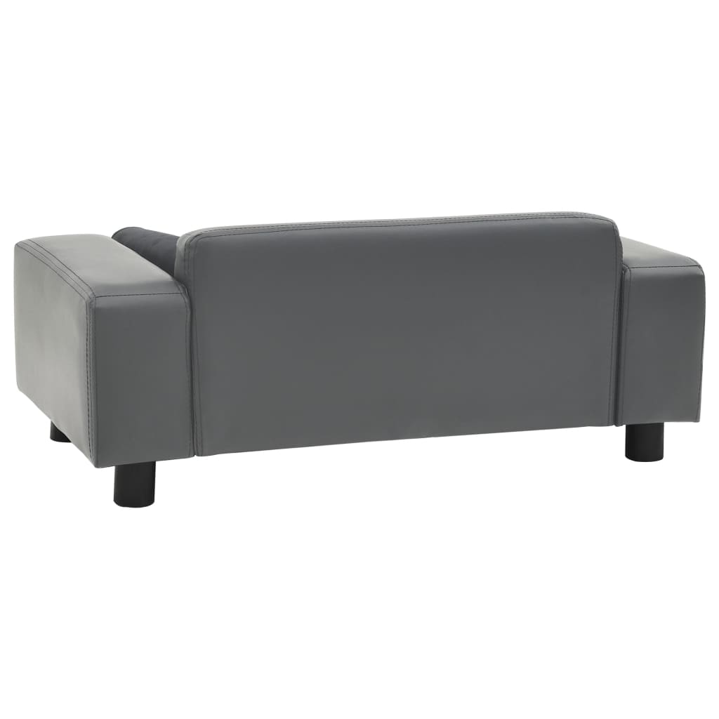 Dog Sofa 81X43X31 Cm Plush And Faux Leather