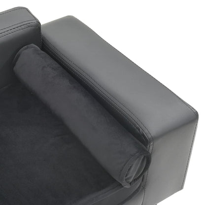 Dog Sofa 81X43X31 Cm Plush And Faux Leather