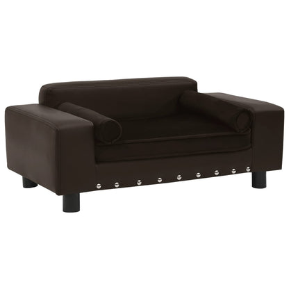 Dog Sofa 81X43X31 Cm Plush And Faux Leather
