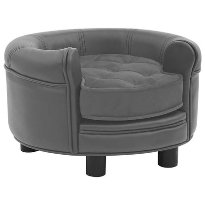 Dog Sofa 48X48X32 Cm Plush And Faux Leather