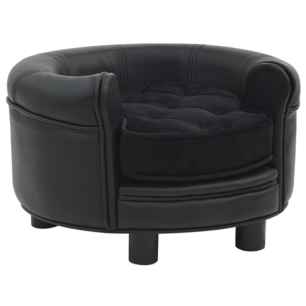 Dog Sofa 48X48X32 Cm Plush And Faux Leather