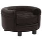 Dog Sofa 48X48X32 Cm Plush And Faux Leather