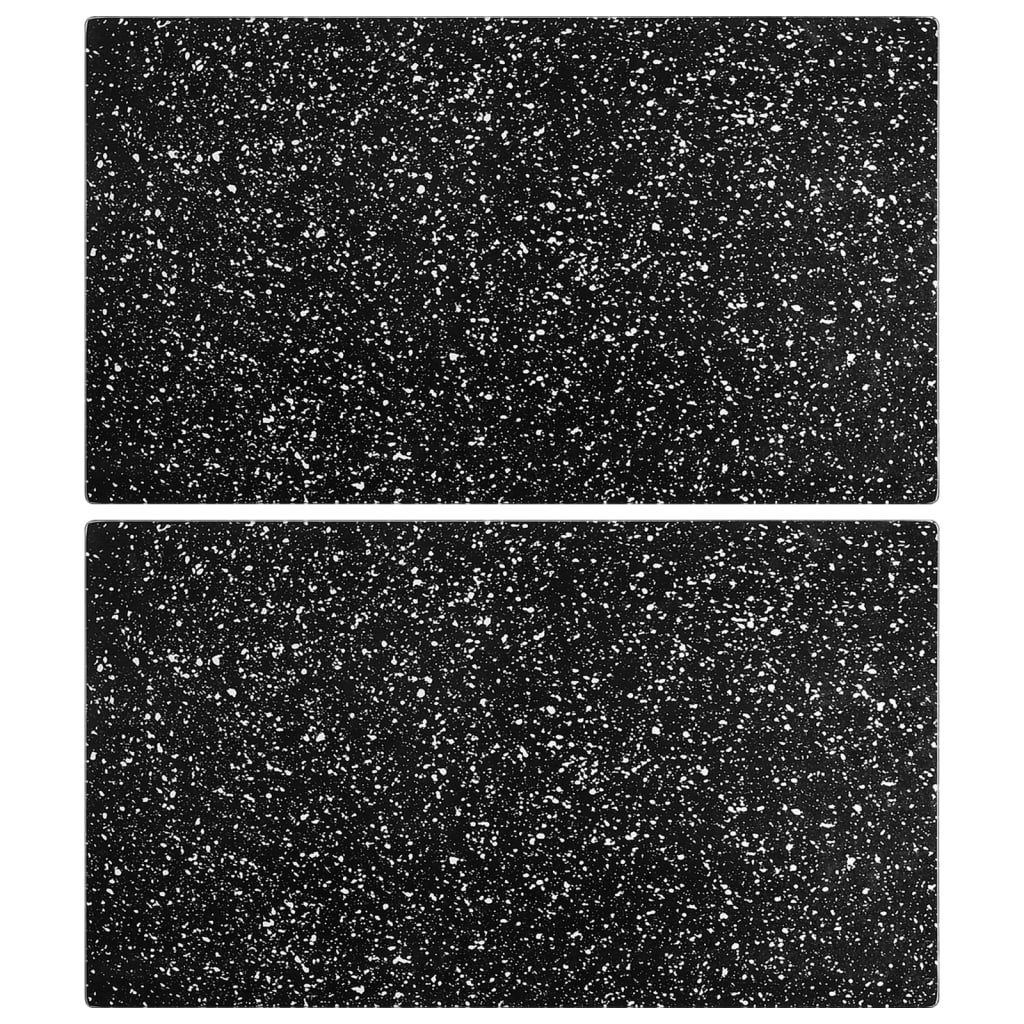 Chopping Boards 2 Pcs Bubbles Pattern Tempered Glass