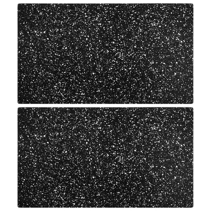 Chopping Boards 2 Pcs Bubbles Pattern Tempered Glass