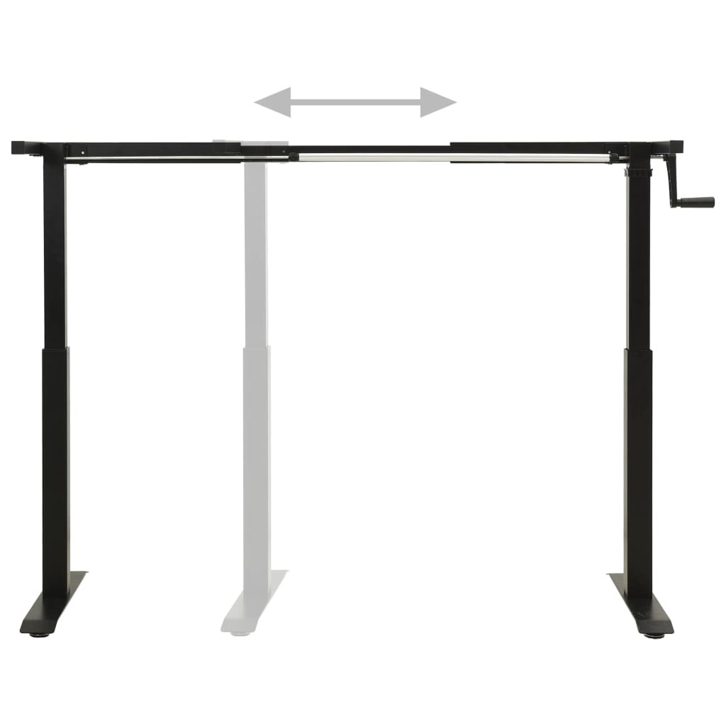 Manual Height Adjustable Standing Desk Frame Hand Crank