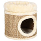 Cat House With Luxury Cushion 33 Cm Seagrass