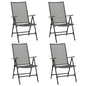 Folding Mesh Chairs 4 Pcs Steel