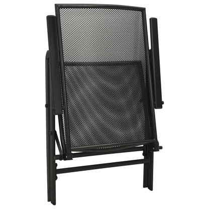 Folding Mesh Chairs 4 Pcs Steel
