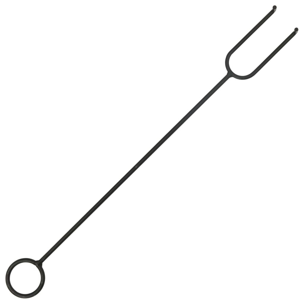 Garden Fire Pit With Poker 81X81X47 Cm Xxl Steel